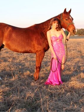 Sherri Hill 56932 Pink Prom Dress